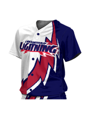 Control Series Premium - Womens/Girls "Thunderbolt" Custom Sublimated Button Front Softball Jersey