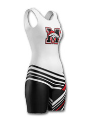 Womens "United" Custom Sublimated Wrestling Singlet