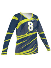 Quick Ship Plus - Womens/Girls "Cut Shot" Custom Sublimated Volleyball Jersey