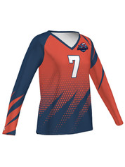 Quick Ship Plus - Womens/Girls "Spike" Custom Sublimated Volleyball Jersey