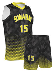 Quick Ship - Adult/Youth "Dribble" Custom Sublimated Basketball Uniform