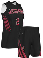 Quick Ship - Womens/Girls "Slash" Custom Sublimated Basketball Uniform