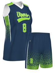 Quick Ship - Womens/Girls "Over and Back" Custom Sublimated Basketball Uniform