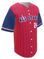 Control Series Premium - Adult/Youth "MVP" Custom Sublimated Button Front Baseball Jersey