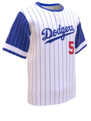 Control Series Premium - Adult/Youth "Dodger" Custom Sublimated 2 Button Baseball Jersey