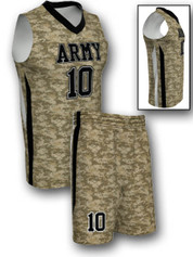 Quick Ship - Adult/Youth "Nova Camo" Custom Sublimated Basketball Uniform