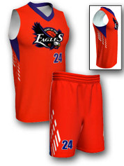 Quick Ship - Adult/Youth "Ringer" Custom Sublimated Basketball Uniform