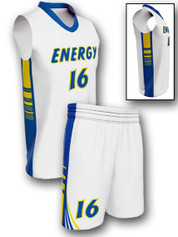 Quick Ship - Adult/Youth "Energy" Custom Sublimated Basketball Uniform