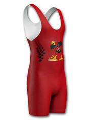 Adult/Youth "Conquer" Custom Sublimated Wrestling Singlet Custom Wrestling Singlets All Sports Uniforms