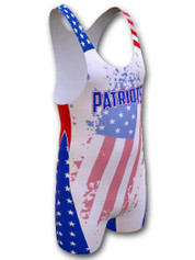 Adult/Youth "Patriot" Custom Sublimated Wrestling Singlet Custom Wrestling Singlets All Sports Uniforms