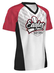 Quick Ship - Womens/Girls "Hero" Custom Sublimated Softball Jersey-2 Classic Quick Ship Softball Jerseys All Sports Uniforms