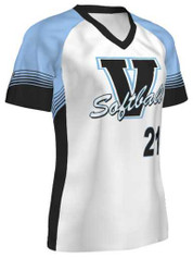 Quick Ship - Womens/Girls "Paramount" Custom Sublimated Softball Jersey-2 Classic Quick Ship Softball Jerseys All Sports Uniforms