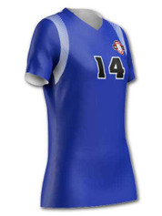 Control Series Premium - Womens/Girls "Rally Short Sleeve" Custom Sublimated Volleyball Jersey Premium Volleyball Jerseys All Sports Uniforms