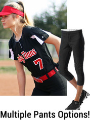 Womens "Lioness" Two-Button Softball Uniform Set