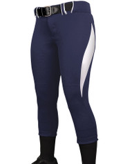 Womens 14 oz "Comeback" Low Rise Softball Pants with Piping
