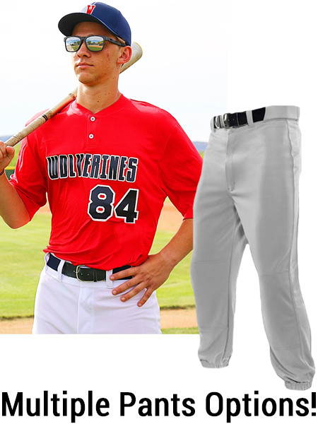 TwoButton Baseball Uniform Sets Adult Uniform Sets