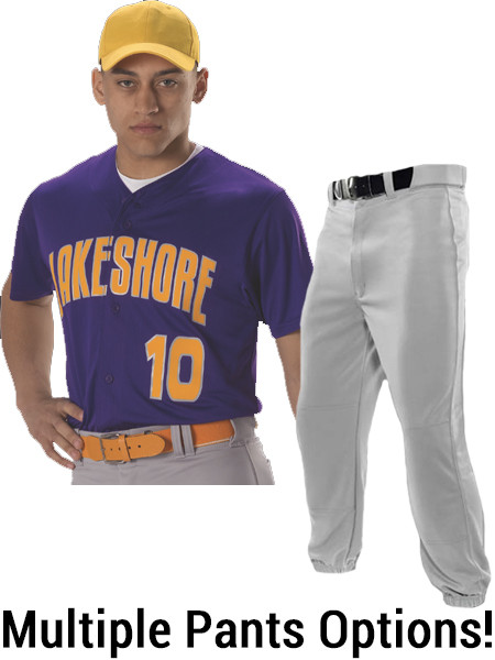 Baseball Baseball Baseball Uniform Sets Button Front Sets All