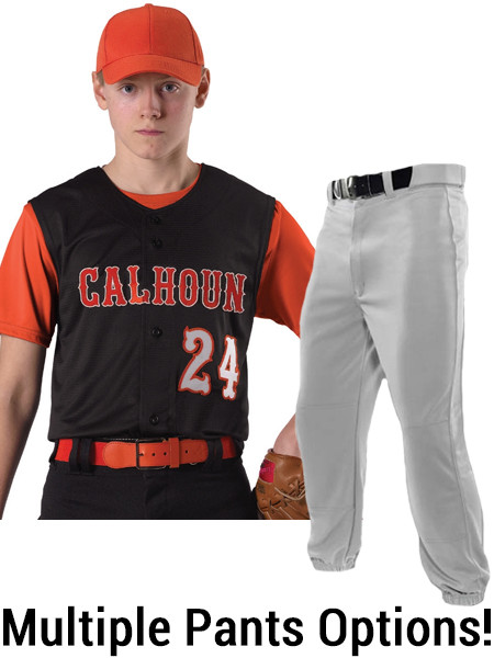 Baseball Baseball Baseball Uniform Sets Button Front Sets All