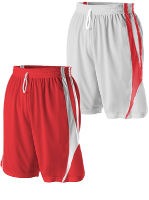 Adult 10" Inseam "Desire" Reversible Basketball Shorts