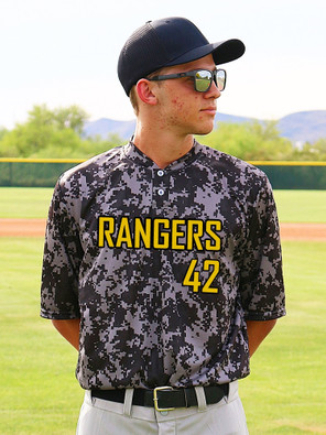 Adult "Digital Camo Attack" Two-Button Baseball Jersey