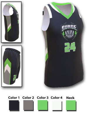 Control Series - Adult/Youth "Charge" Custom Sublimated Basketball Set