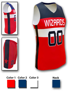 Control Series - Adult/Youth "Wizard" Custom Sublimated Basketball Set