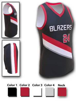 Control Series - Adult/Youth "Blazer" Custom Sublimated Basketball Set