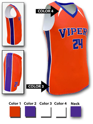 Control Series - Adult/Youth "Viper" Custom Sublimated Basketball Set
