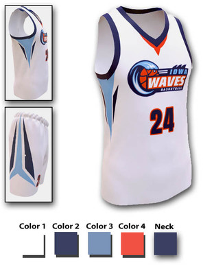 Control Series - Adult/Youth "Wolf" Custom Sublimated Basketball Set