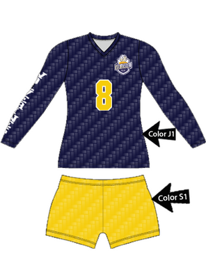 Control Series Premium - Womens/Girls "All Over Pattern" Custom Sublimated Volleyball Set