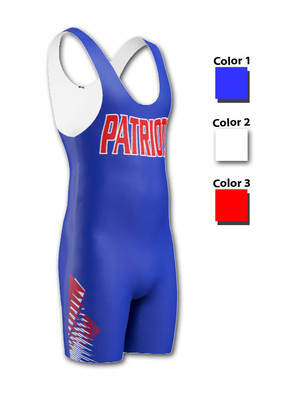 Adult/Youth "Overhook" Custom Sublimated Wrestling Singlet