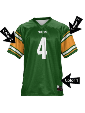 Control Series - Adult/Youth "Endzone" Custom Sublimated Flag Football Jersey