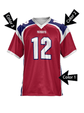 Control Series - Adult/Youth "Red Zone" Custom Sublimated Flag Football Jersey