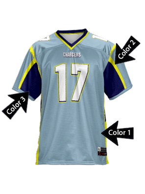 Control Series - Adult/Youth "Scramble" Custom Sublimated Flag Football Jersey