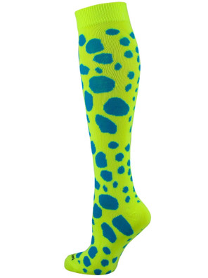 Leopard Over the Calf Softball Sock