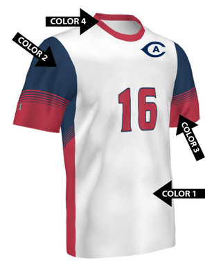 Quick Ship Plus - Adult/Youth "Paramount" Custom Sublimated Volleyball Jersey