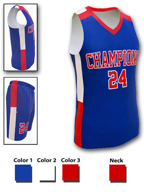 Control Series - Adult/Youth "Champion" Custom Sublimated Basketball Set