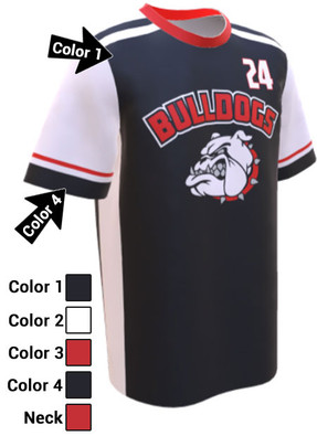 Control Series Premium - Adult/Youth "Bulldog" Custom Sublimated Baseball Jersey