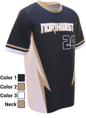 Control Series Premium - Adult/Youth "Flash" Custom Sublimated Baseball Jersey