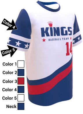 Control Series Premium - Adult/Youth "King" Custom Sublimated Baseball Jersey