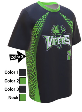 Control Series Premium - Adult/Youth "Viper" Custom Sublimated Baseball Jersey