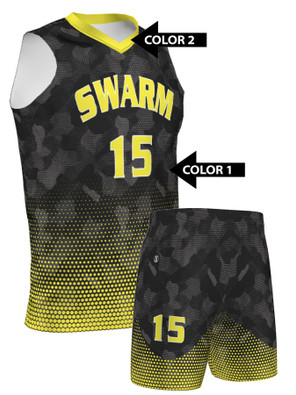 Quick Ship - Adult/Youth "Dribble" Custom Sublimated Basketball Uniform