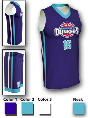 Quick Ship - Adult/Youth "Street" Custom Sublimated Basketball Uniform