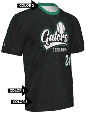 Control Series Quick Ship - Adult/Youth "Splinter" Custom Sublimated Baseball Jersey-2