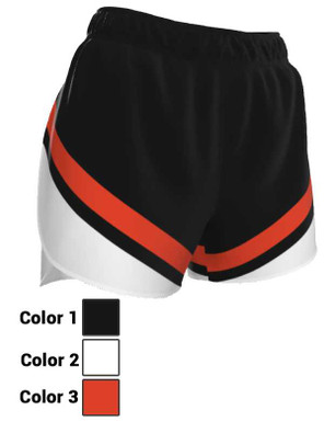 Control Series - Womens/Youth "Flow" Custom Sublimated Inner Brief Track Shorts Womens/Youth Inner Brief Sublimated Track Shorts All Sports Uniforms
