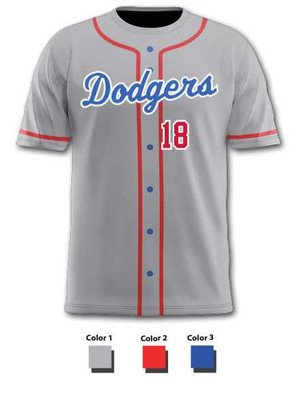 Control Series Quick Ship - Adult/Youth "Single Stripe" Custom Sublimated Baseball Jersey Classic Quick Ship Baseball All Sports Uniforms