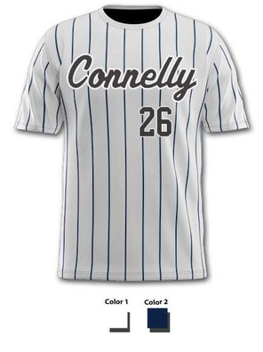 Control Series Quick Ship - Adult/Youth "Pinstripe 2" Custom Sublimated Baseball Jersey Classic Quick Ship Baseball All Sports Uniforms