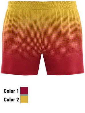 Control Series - Womens/Girls "Dot Fade" Custom Sublimated Track Shorts Womens/Youth Standard Fit Sublimated Track Shorts All Sports Uniforms