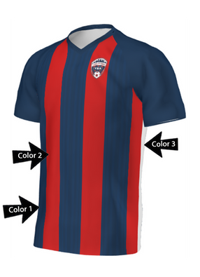 Quick Ship - Adult/Youth "Catalan" Custom Sublimated Soccer Jersey