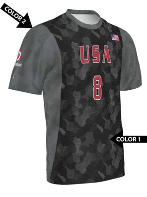 Quick Ship - Adult/Youth "Camo 2" Custom Sublimated Volleyball Jersey-2 Quick Ship Mens Volleyball Jerseys All Sports Uniforms